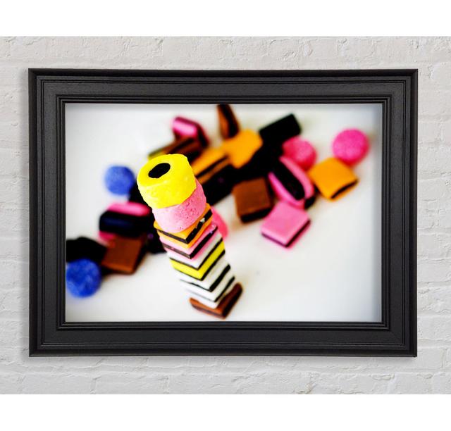 Liquorice Allsorts Stack - Single Picture Frame Art Prints Ebern Designs Size: 59.7cm H x 84.1cm W x 8cm D on Productcaster.