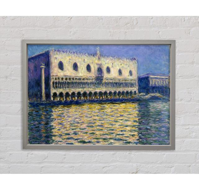 Monet The Doges Palace - Single Picture Frame Art Prints on Canvas Rosalind Wheeler Size: 84.1cm H x 118.9cm W x 3.3cm D on Productcaster.