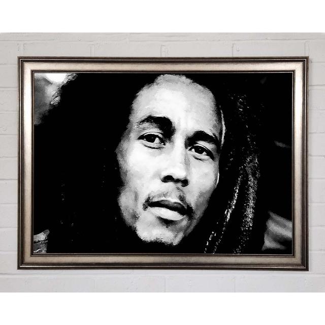 Bob Marley Iron Lion - Single Picture Frame Art Prints Rosalind Wheeler Size: 42cm H x 59.7cm W x 1.5cm D on Productcaster.