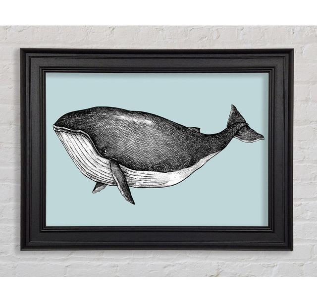 Big Fat Whale - Single Picture Frame Art Prints Longshore Tides Size: 59.7cm H x 84.1cm W x 8cm D on Productcaster.