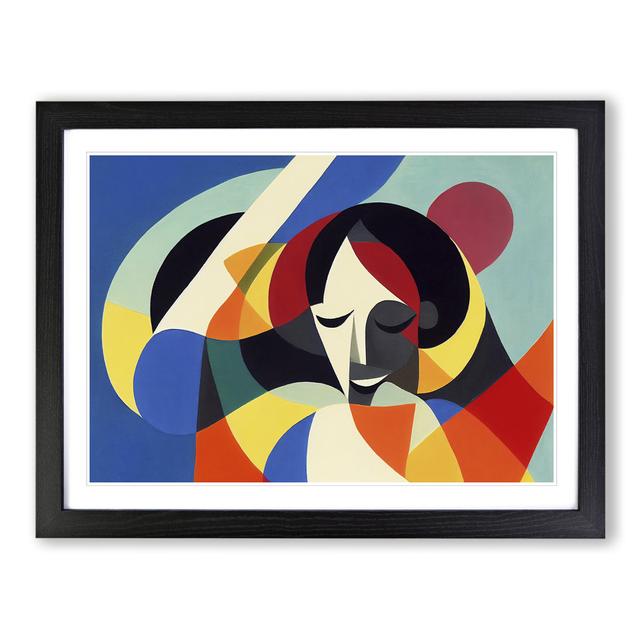 Abstract Woman in Colour Vol.5 - Picture Frame Graphic Art Metro Lane Size: 46cm H x 64cm W x 2cm D, Frame Colour: Black on Productcaster.