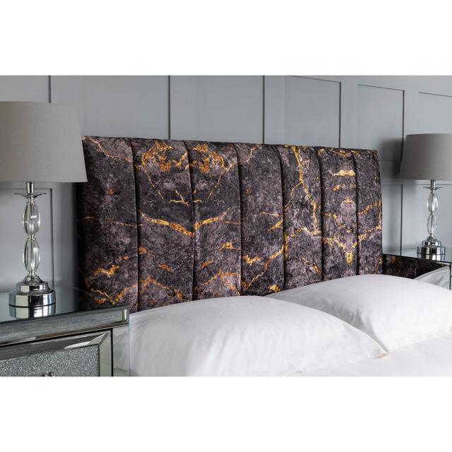 Anneliese Upholstered Headboard Etta Avenue Colour: Mushroom, Size: King on Productcaster.