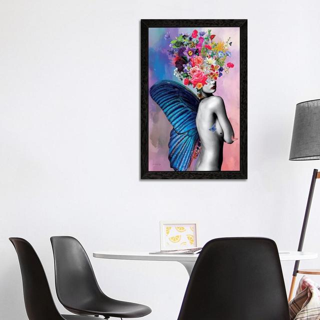 Flowers by Ana Paula Hoppe - Print on Canvas 17 Stories Size: 152.4cm H x 101.6cm W x 3.81cm D, Frame Option: Black Framed on Productcaster.