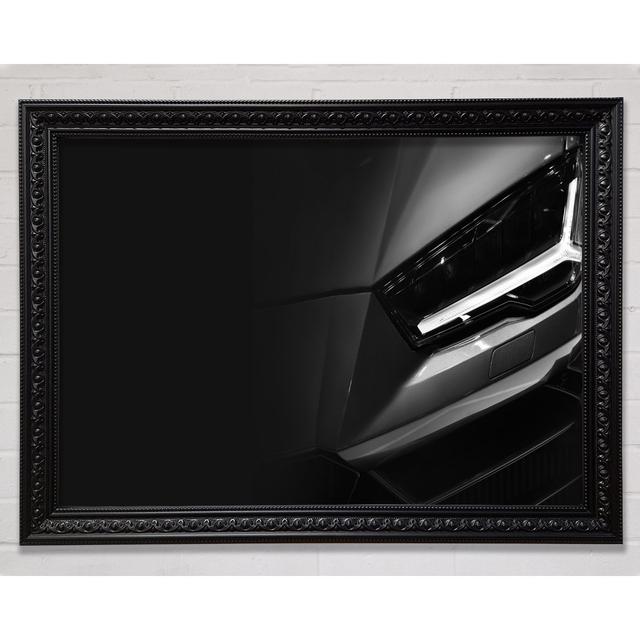 Close Of Headlight On Sports Car - Single Picture Frame Art Prints Ebern Designs Size: 84.1cm H x 118.9cm W x 3cm D on Productcaster.