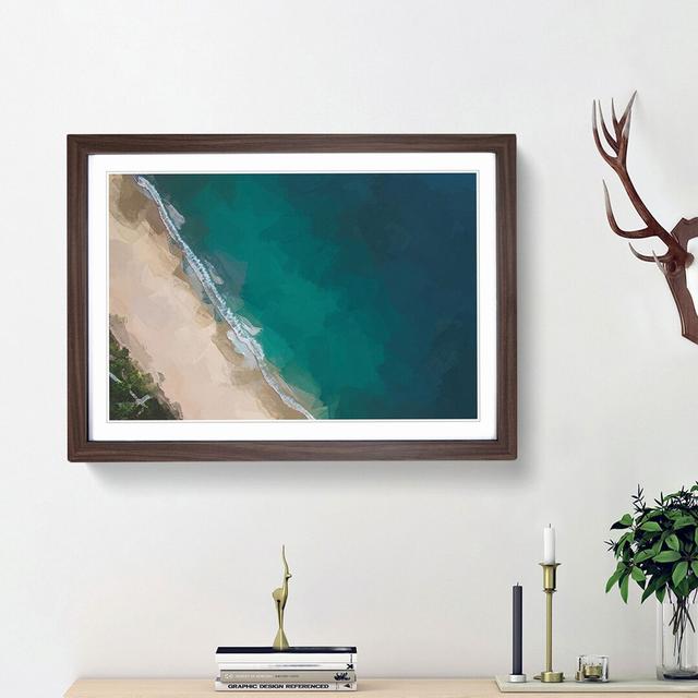 Beach in Toque Pequeno Brazil in Abstract - Picture Frame Photograph Print East Urban Home Frame Option: Walnut Framed, Size: 36cm H x 48cm W x 2cm D on Productcaster.