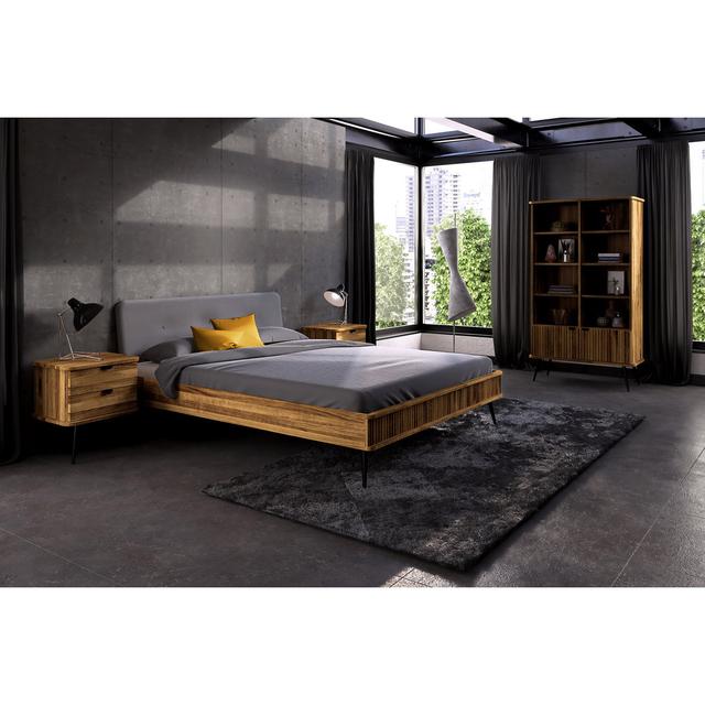 Kadesia Bed Frame Bed Ebern Designs Size: 180 x 210 cm on Productcaster.