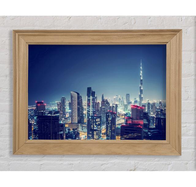 City Lights Framed Print Bright Star Size: 84.1cm H x 142.2cm W on Productcaster.