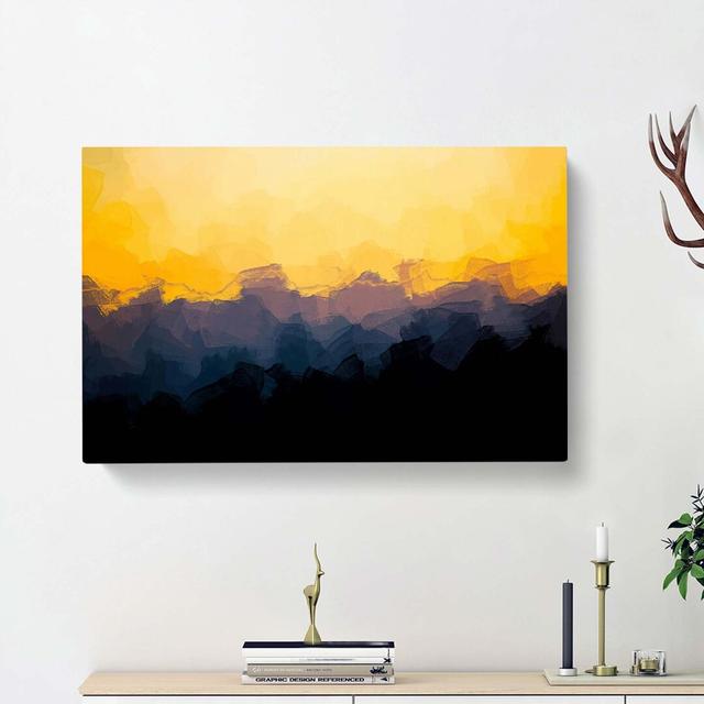 Mount Seymour in Canada in Abstract - Wrapped Canvas Painting Print East Urban Home Size: 60cm H x 91cm W x 3cm D on Productcaster.