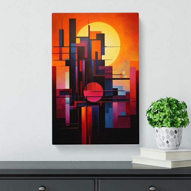 Sunset Constructivism - No Frame Art Prints Marlow Home Co. Size: 60cm H x 40cm W x 3cm D on Productcaster.