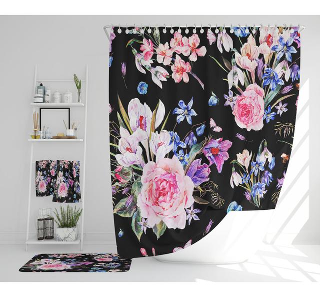 Neki Polyester Shower Curtain Set (Set of 3) East Urban Home on Productcaster.