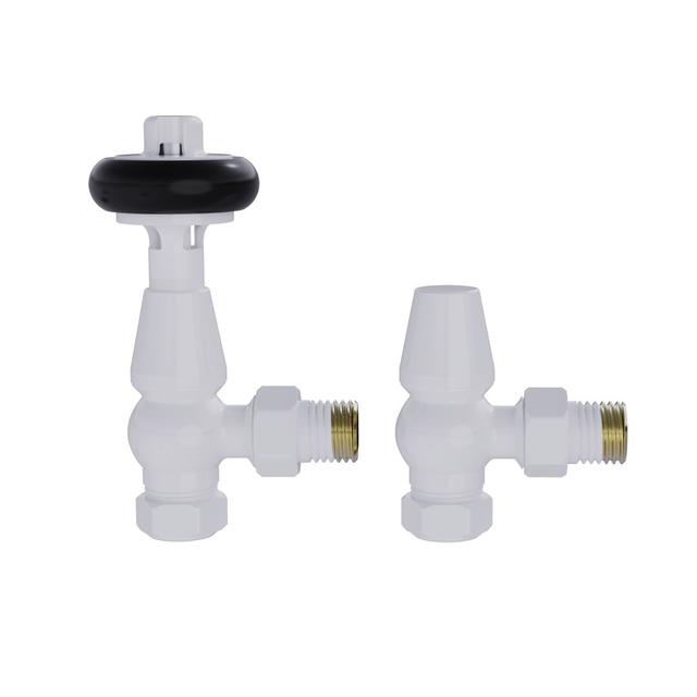 Traditional TRV Thermostatic Radiator Valves Belfry Bathroom Finish: White on Productcaster.