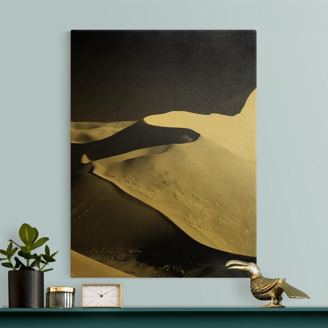 Desert - Abstract Dunes - Wrapped Canvas Graphic Art Gracie Oaks on Productcaster.