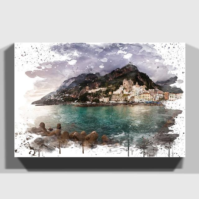 Print Latitude Run Format: Wrapped Canvas, Size: 29.7cm H x 42cm W on Productcaster.