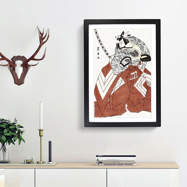 Male with a Samurai Sword by Utagawa Toyokuni - Picture Frame Art Print East Urban Home Frame Option: Black Framed, Size: 48cm H x 36cm W x 2cm D on Productcaster.