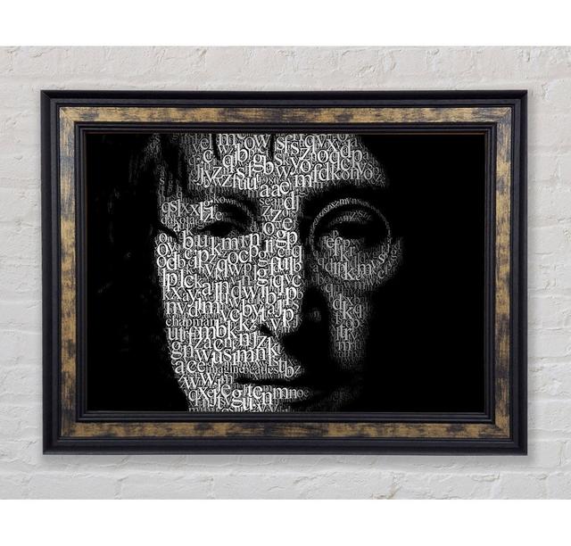 Music Quote John Lennon Words - Single Picture Frame Art Prints Bright Star Size: 29.7cm H x 42cm W x 8cm D on Productcaster.