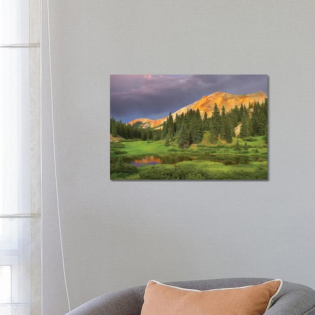 Red Mountain And Pond, Near Ouray, Colorado by Tim Fitzharris - Gallery-Wrapped Canvas Giclée on Canvas Alpen Home Format: Wrapped Canvas, Size: 45.72 on Productcaster.