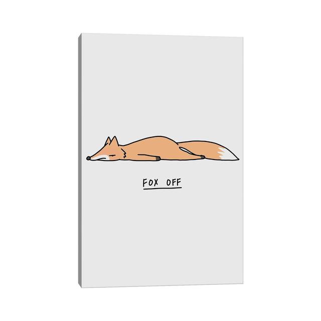 Moody Animals: Fox by Lim Heng Swee - Wrapped Canvas Typography Alpen Home Size: 66.04cm H x 45.72cm W x 1.905cm D on Productcaster.