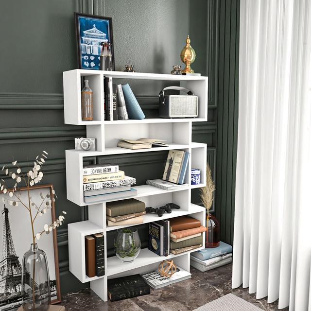 Elze 130 Cm Tall Bookcase 17 Stories on Productcaster.