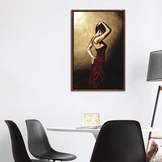 Flamenco Woman by Richard Young - Gallery-Wrapped Canvas Giclée on Canvas Lark Manor Format: Classic Wood Floater Framed, Size: 101.6cm H x 66.04cm W on Productcaster.