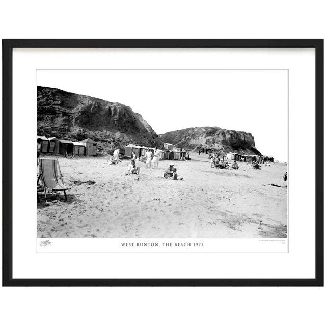 'West Runton, the Beach 1925' by Francis Frith - Picture Frame Photograph Print on Paper The Francis Frith Collection Size: 45cm H x 60cm W x 2.3cm D on Productcaster.