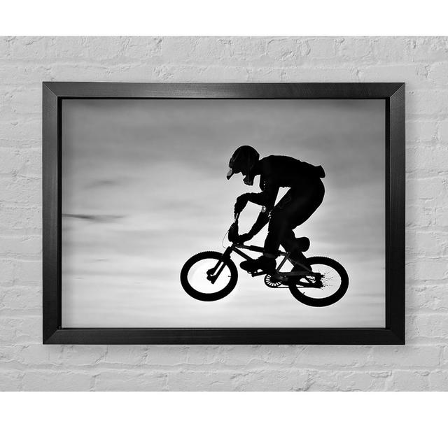 BMX Jump B N W - Drucken Bright Star Größe: 100 cm H x 141,4 cm B on Productcaster.