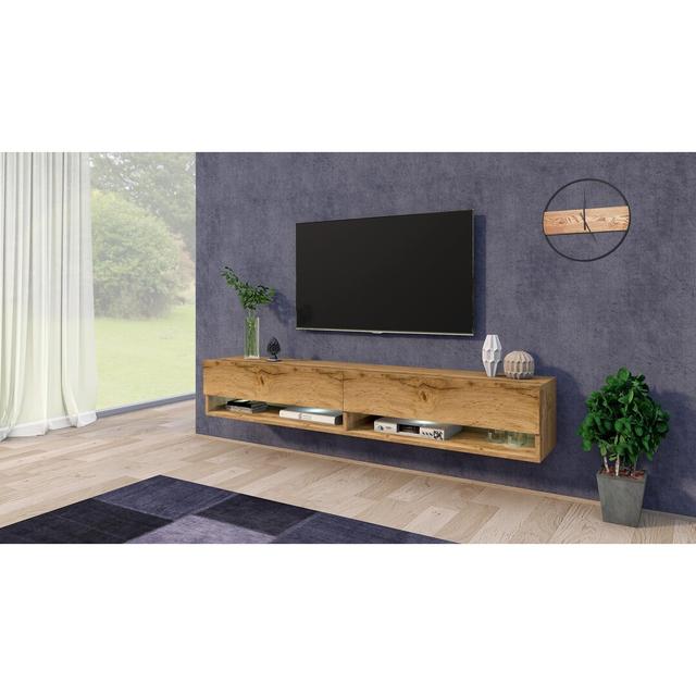 Alberich TV Stand for TVs up to 78" Hashtag Home Colour: Oak on Productcaster.