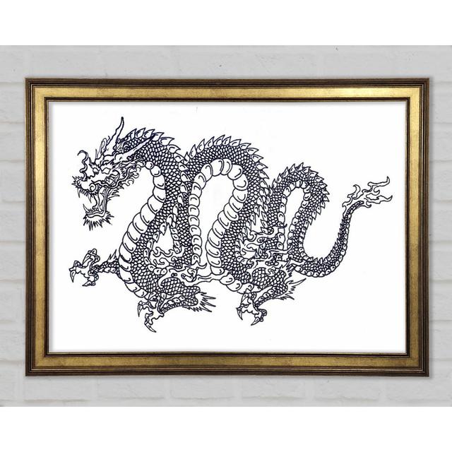 Chinese Dragon - Single Picture Frame Art Prints Latitude Vive Size: 29.7cm H x 42cm W x 1.5cm D on Productcaster.