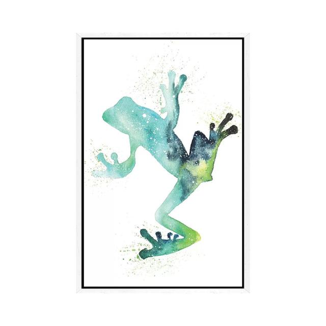 Cosmic Frog by Tanya Casteel - Gallery-Wrapped Canvas Giclée on Canvas Lark Manor Format: White Framed, Size: 66.04cm H x 45.72cm W x 3.81cm D on Productcaster.