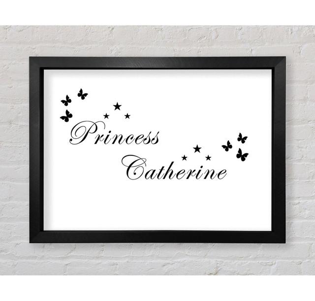 Your Own Name Princess White - Single Picture Frame Art Prints Bright Star Size: 84.1cm H x 118.9cm W on Productcaster.