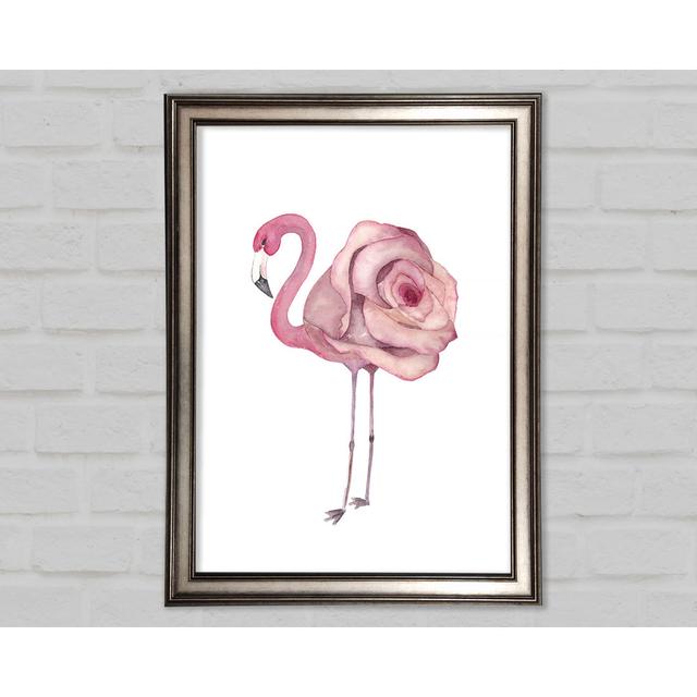 Rosa Flamingo Rose - Einzelner Bilderrahmen Kunstdrucke Sansibar Home Größe: 84,1 cm H x 59,7 cm B x 1,5 cm T on Productcaster.