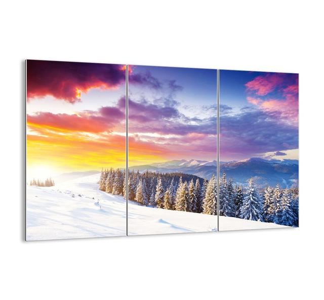 3 Piece Unframed Photograph Print Set on Glass Union Rustic Size: 70cm H x 105cm W x 1.8cm D on Productcaster.