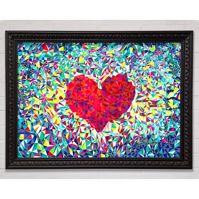 Love Heart Glass - Print Bright Star Size: 59.7cm H x 84.1cm W on Productcaster.