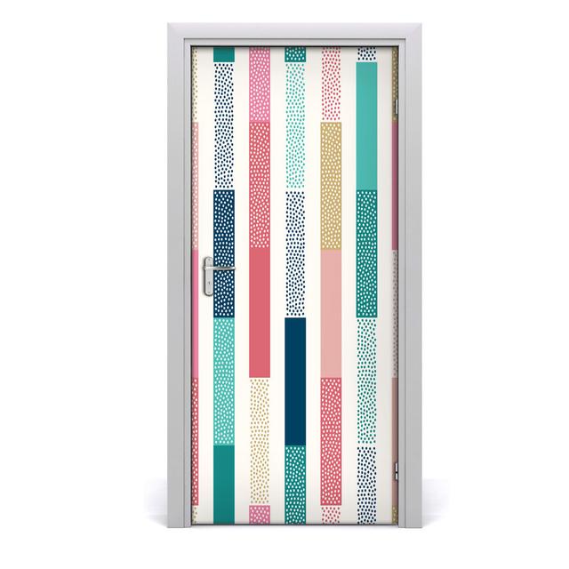 Stripes Door Sticker East Urban Home on Productcaster.