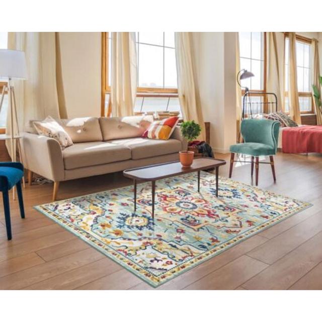 Audrienna Green/Blue/Red Indoor/Outdoor Rug Latitude Vive Rug Size: Rectangle 120 x 170cm on Productcaster.