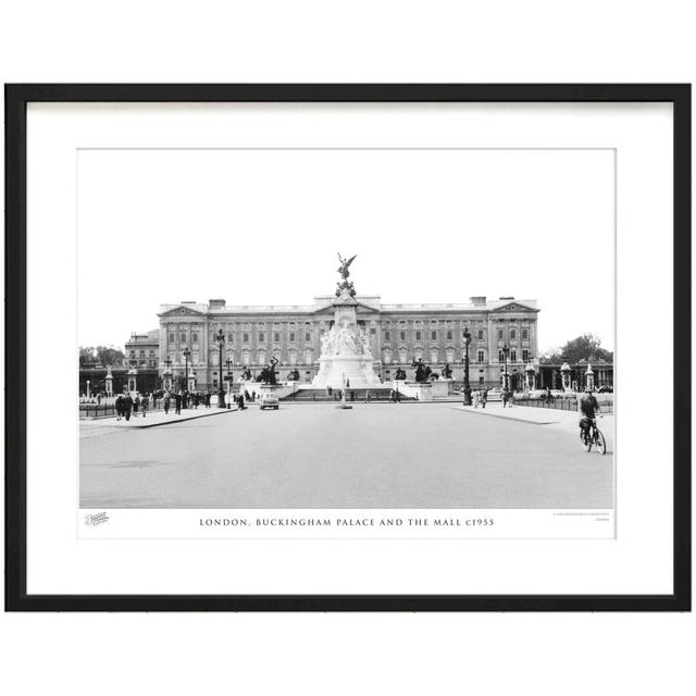 London, Buckingham Palace And The Mall C1955 by Francis Frith - Single Picture Frame Print The Francis Frith Collection Size: 40cm H x 50cm W x 2.3cm on Productcaster.