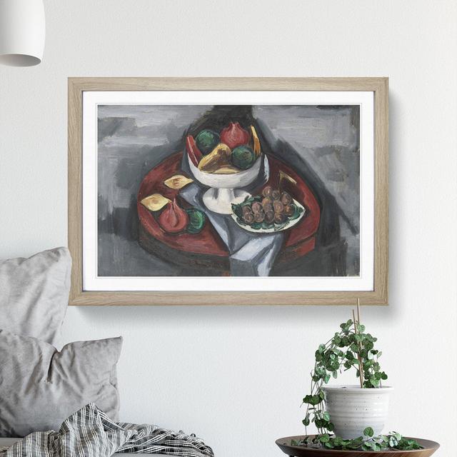 Fruit Still Life by Marsden Hartley - Picture Frame Painting East Urban Home Size: 36cm H x 48cm W x 2cm D, Frame Option: Oak Framed on Productcaster.