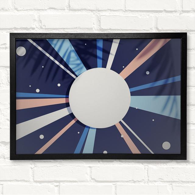 The Sun In Space - Closed Corner Frame Art Prints on Wood Latitude Run Size: 29.7cm H x 42cm W on Productcaster.