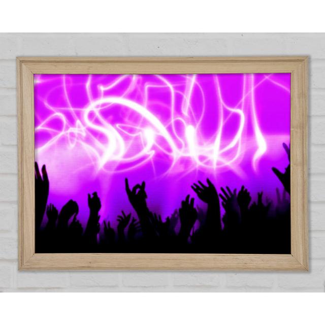 Rave Lights Pink - Single Picture Frame Art Prints Bright Star Size: 29.7cm H x 42cm W x 1.5cm D on Productcaster.