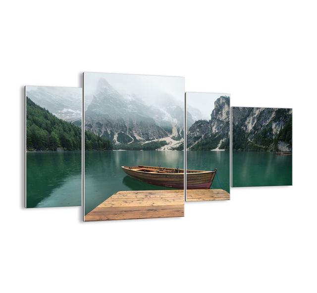 4-tlg. Glasbilder-Set - Fotografie „And Proud Forehead Rocks” Union Rustic Größe: 70 cm H x 120 cm H x 1,8 cm T on Productcaster.