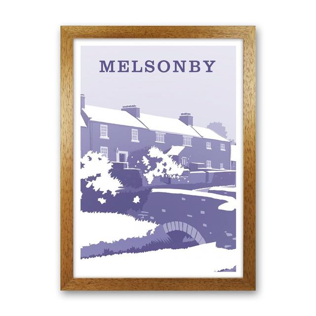 Melsonby (Snow) Portrait by Richard O'Neill - Graphic Art Corrigan Studio Format: Brown Framed, Size: 63cm H x 46cm W x 3cm D on Productcaster.