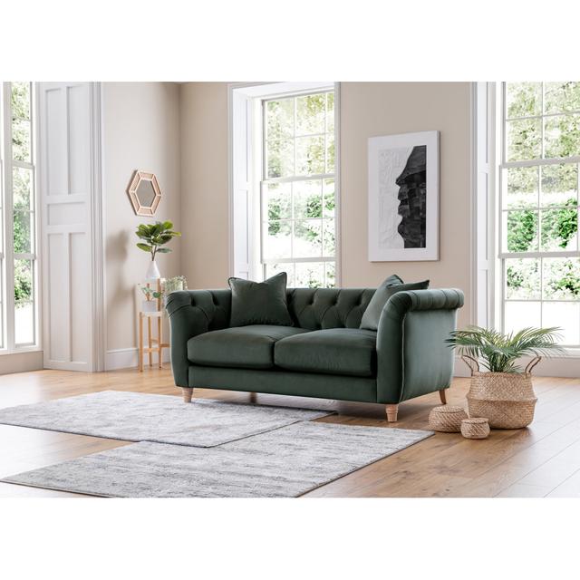 Morelia Medium Sofa Mercer41 Size: 71cm H x 171cm W x 101cm D, Upholstery Colour: Green on Productcaster.