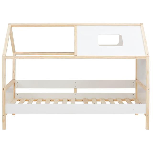 Gaudette European Single (90 x 200cm) Kids Beds Harriet Bee Colour: White/Natural on Productcaster.