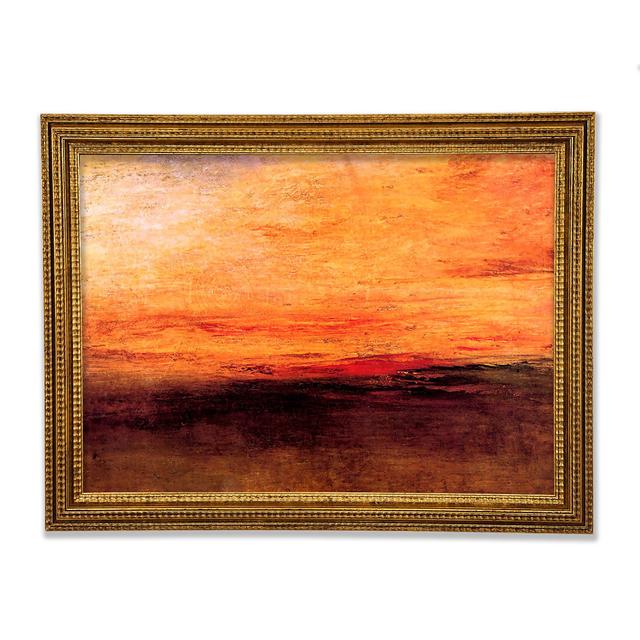 Sunset by Joseph Mallord Turner - Single Picture Frame Art Prints Rosalind Wheeler Size: 59.7cm H x 84.1cm W x 3cm D on Productcaster.