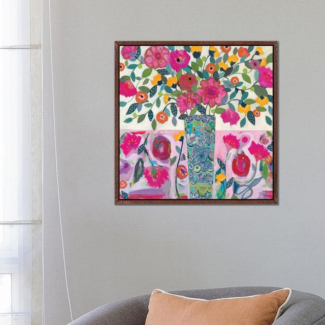 Amazing Vase by Carrie Schmitt - Gallery-Wrapped Canvas Giclée on Canvas Lark Manor Format: Classic Wood Framed, Size: 66.04cm H x 66.04cm W x 3.81cm on Productcaster.