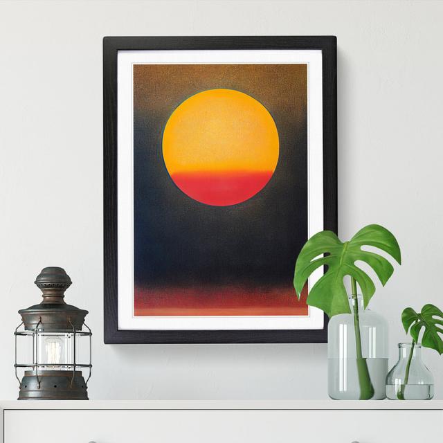 Contemporary Sun Vol.2 - Single Picture Frame Graphic Art Marlow Home Co. Format: Black Framed, Size: 46cm H x 34cm W on Productcaster.