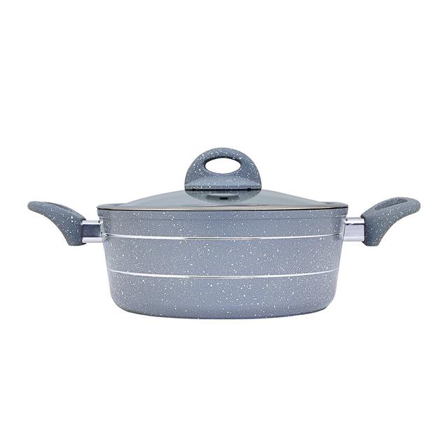 Round Casserole Dish ROYALFORD Capacity: 8.4 L, Colour: Gray on Productcaster.