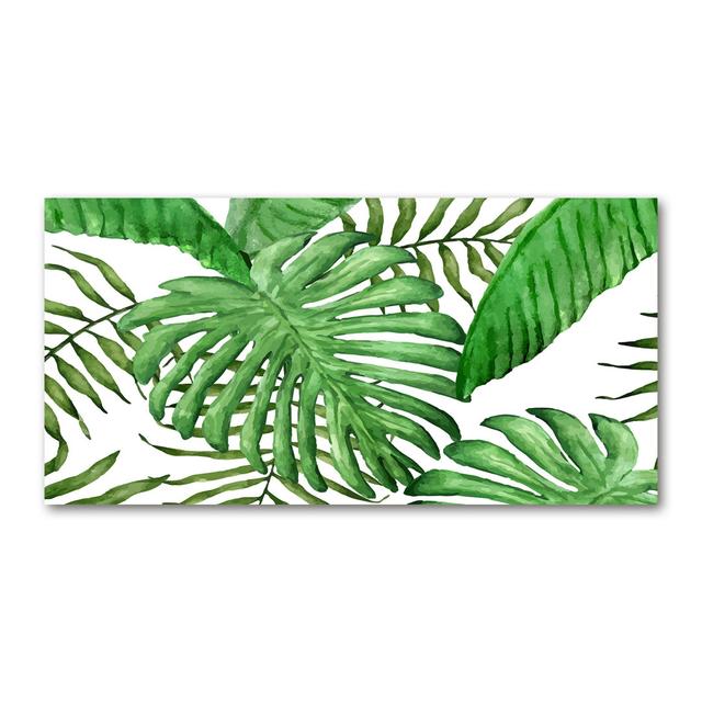 Tropical Leaves - Wrapped Canvas Art Prints 17 Stories on Productcaster.