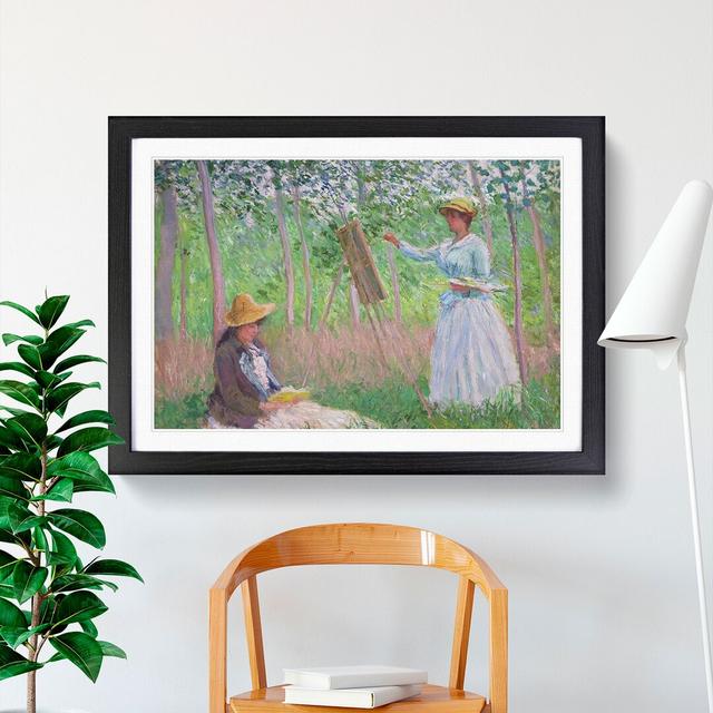 In the Woods at Giverny by Claude Monet - Picture Frame Painting East Urban Home Size: 36cm H x 48cm W x 2cm D, Frame Option: Black on Productcaster.