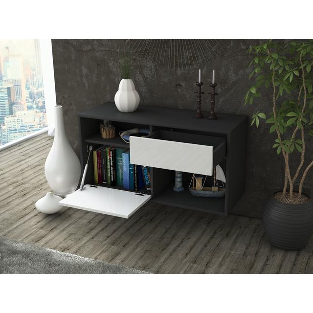 San Francisco TV Stand Ebern Designs Colour: High Gloss White on Productcaster.