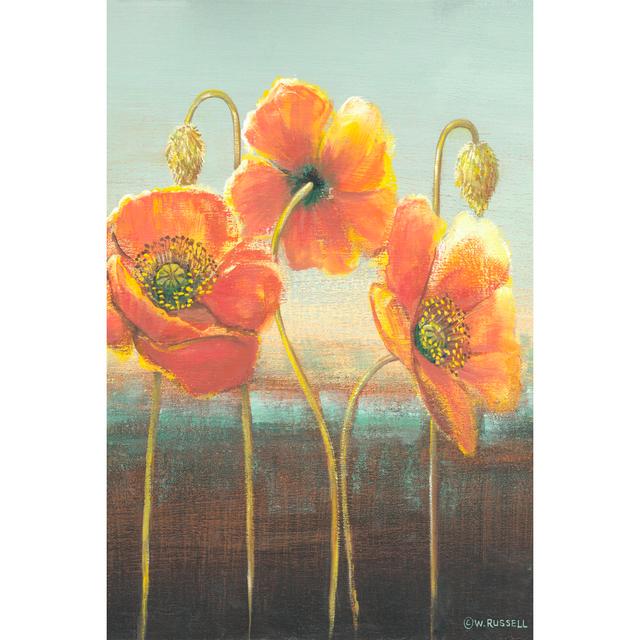 Poppy Tops II by Wendy Russell - Wrapped Canvas Art Prints Rosalind Wheeler Size: 122cm H x 81cm W x 3.8cm D on Productcaster.